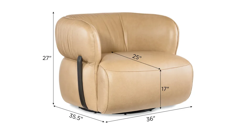 McGuire Swivel Chair Dimensions