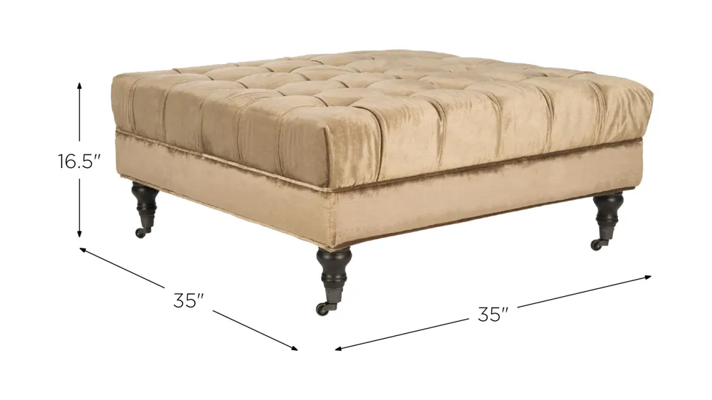 Rowan Cocktail Ottoman Dimensions