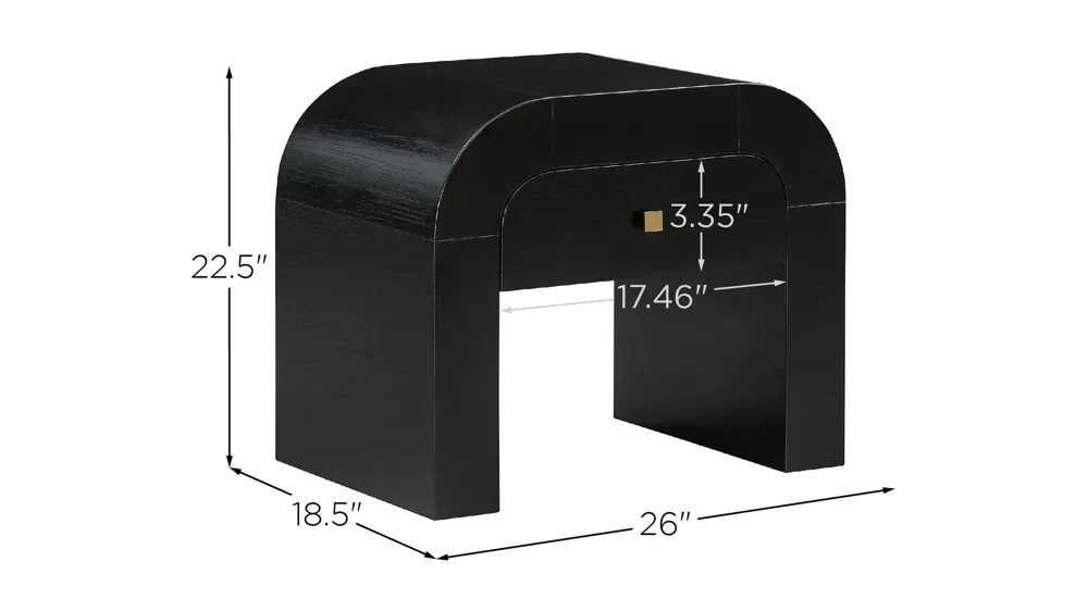 Hump Nightstand Dimensions