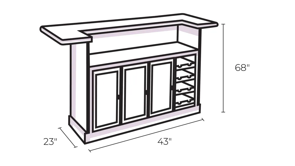 Toscana Wine Cabinet Dimensions