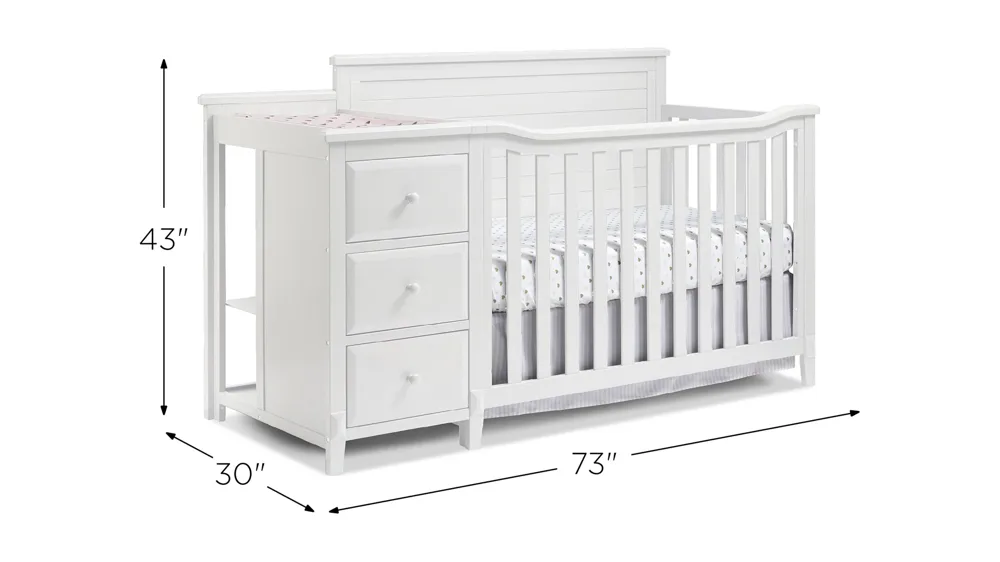 Berkley Panel Crib & Changer Dimensions