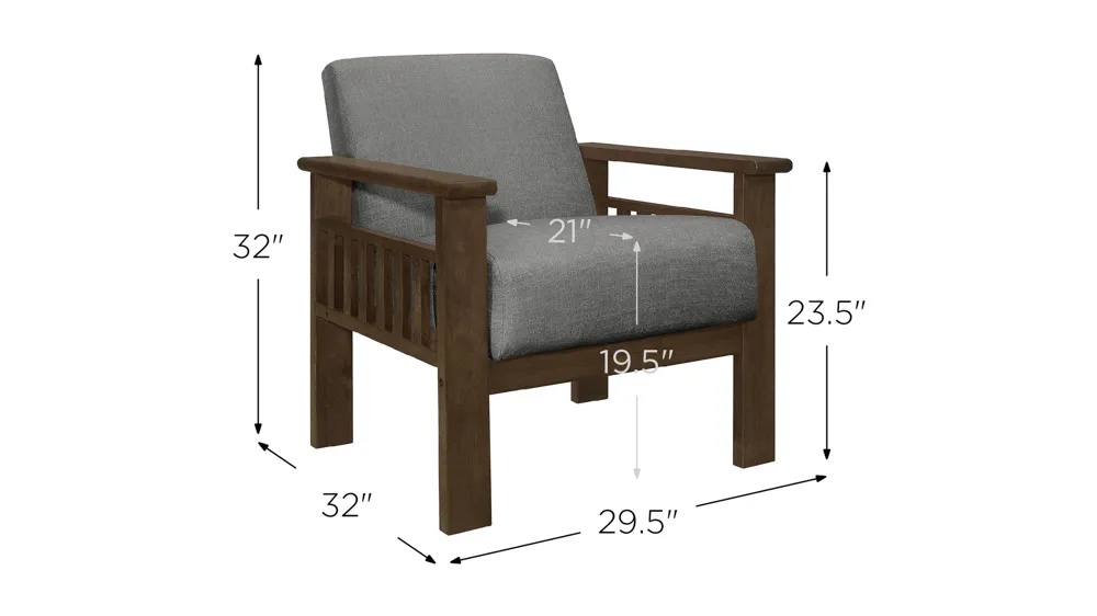 Kyrie Accent Chair Dimensions