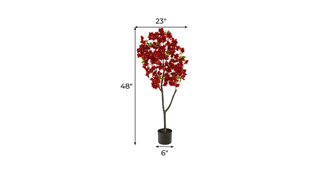 4ft. Cherry Blossom Artificial Tree Dimensions