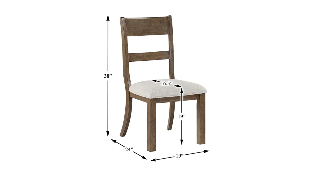 Falls Dining Side Chair - Set of 2 Dimensions