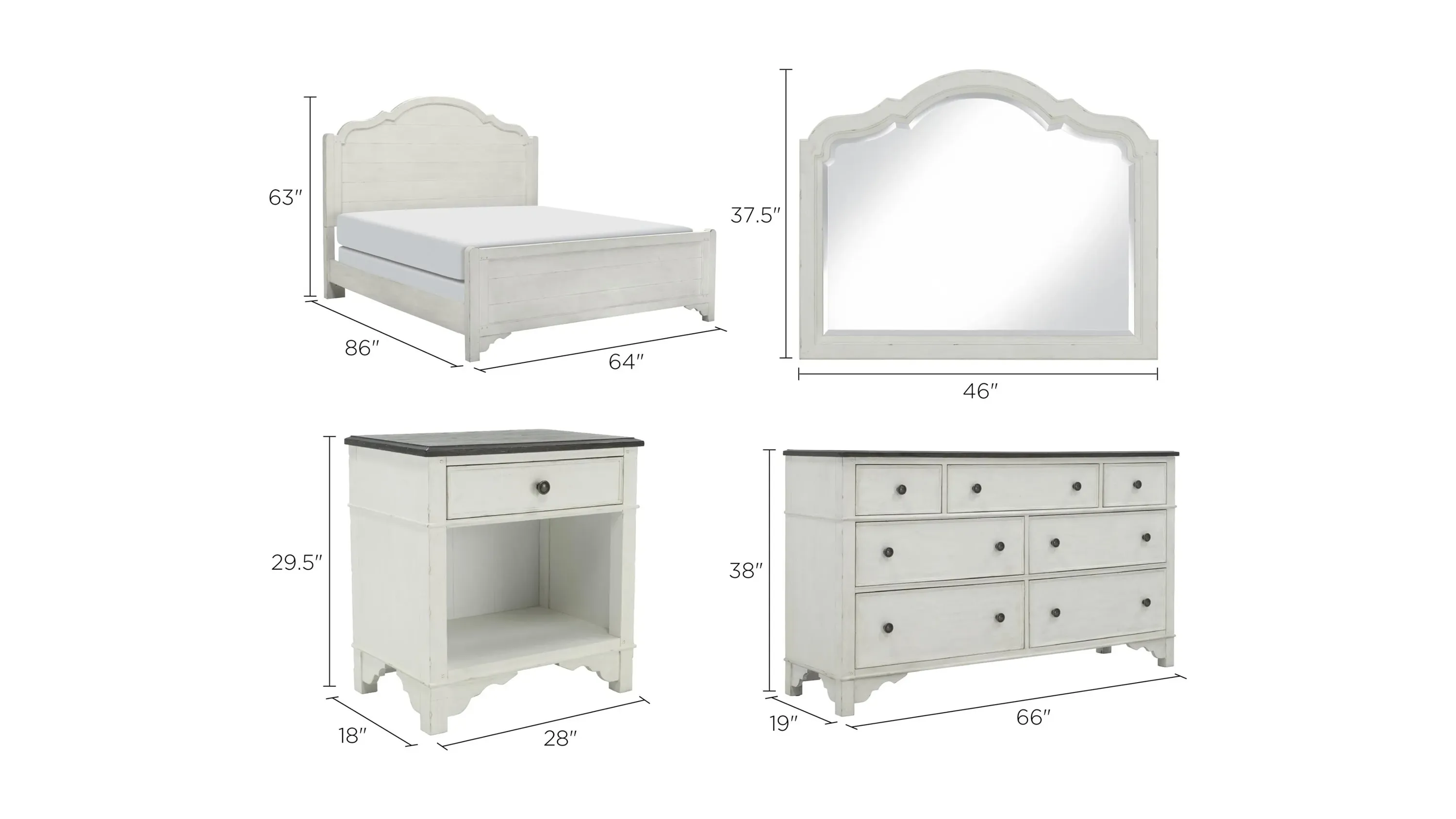 Colette 4-pc. Bedroom Set | Raymour & Flanigan