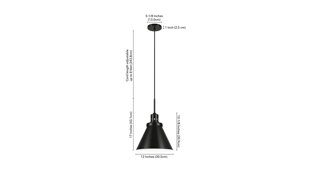 Zeno Pendant Dimensions