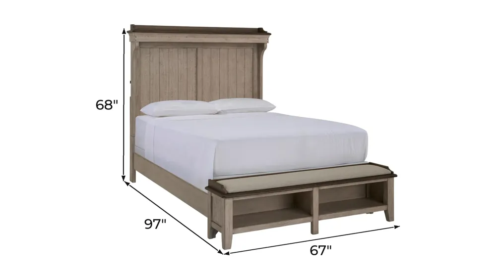 Campbell Mantel Storage Bed Dimensions