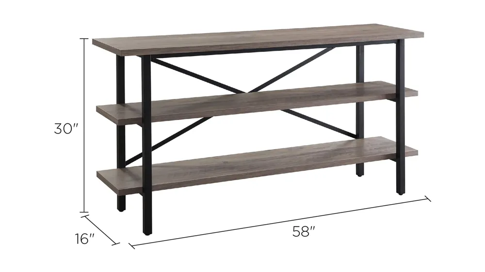 Holloway Oak TV Stand Dimensions