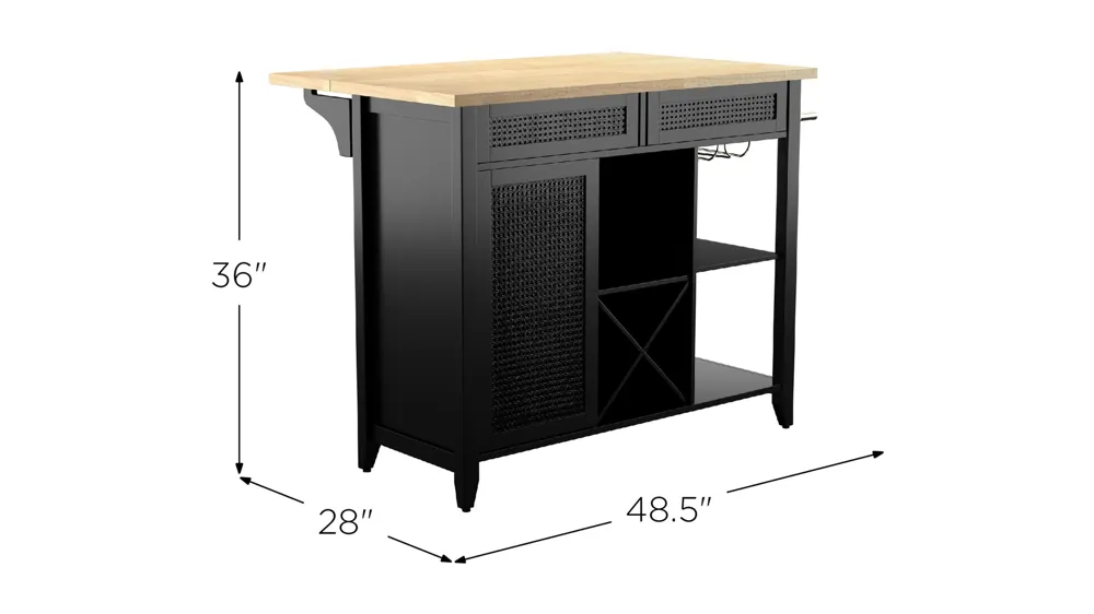Hedon Kitchen Island Dimensions