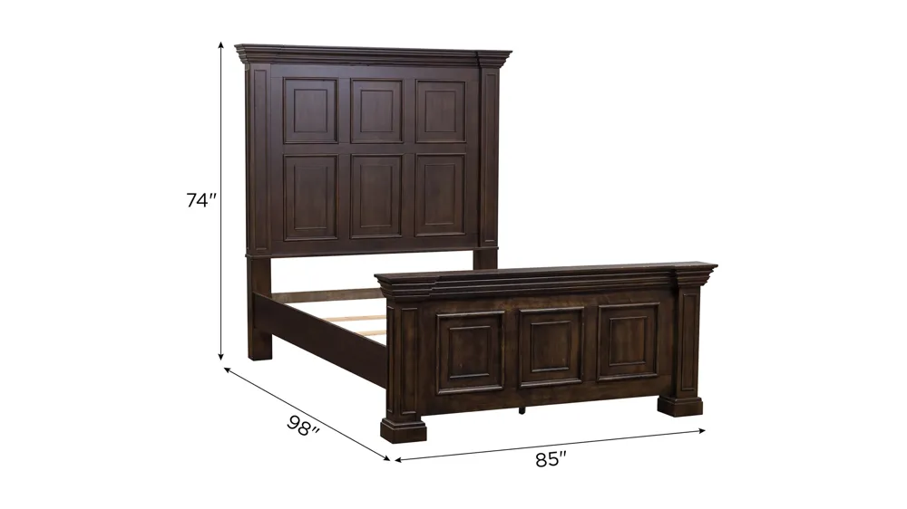 Big Valley Panel Bed Dimensions