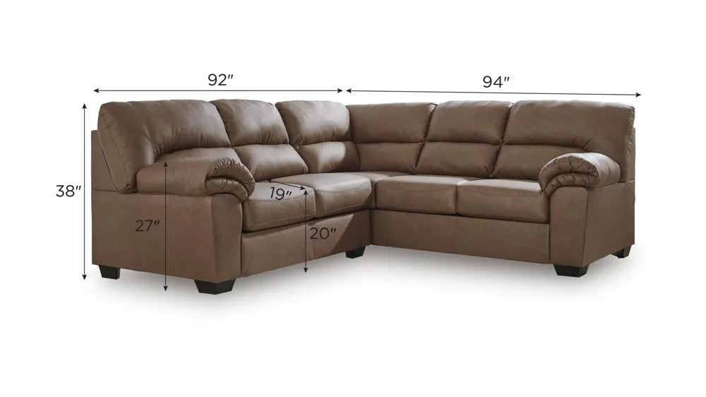 Livingstone 2-pc. Sectional Dimensions
