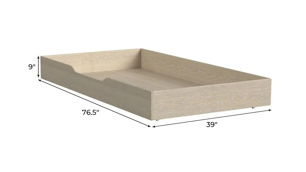 Darby Trundle w/ Divider Dimensions