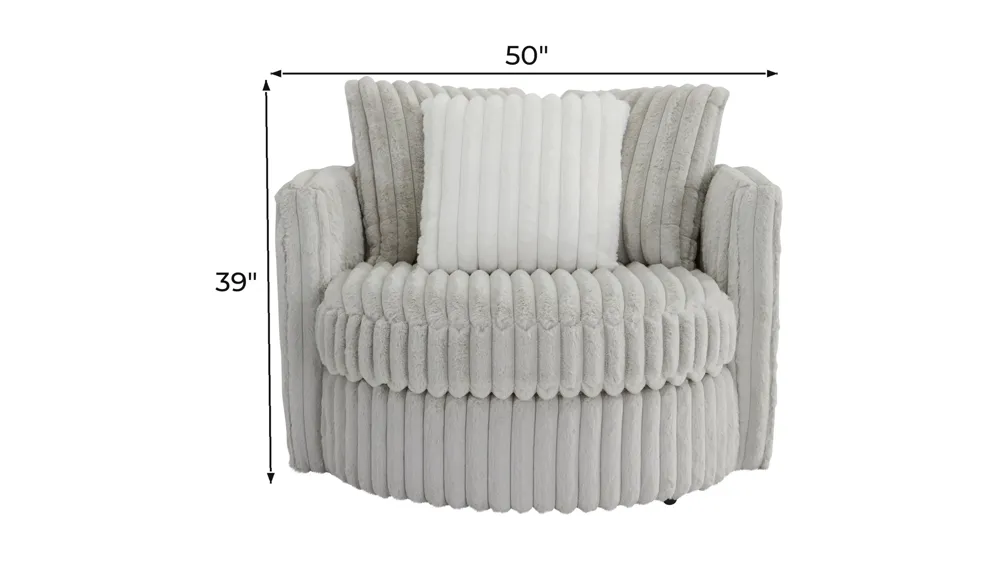 Onyx Moon Swivel Chair Dimensions