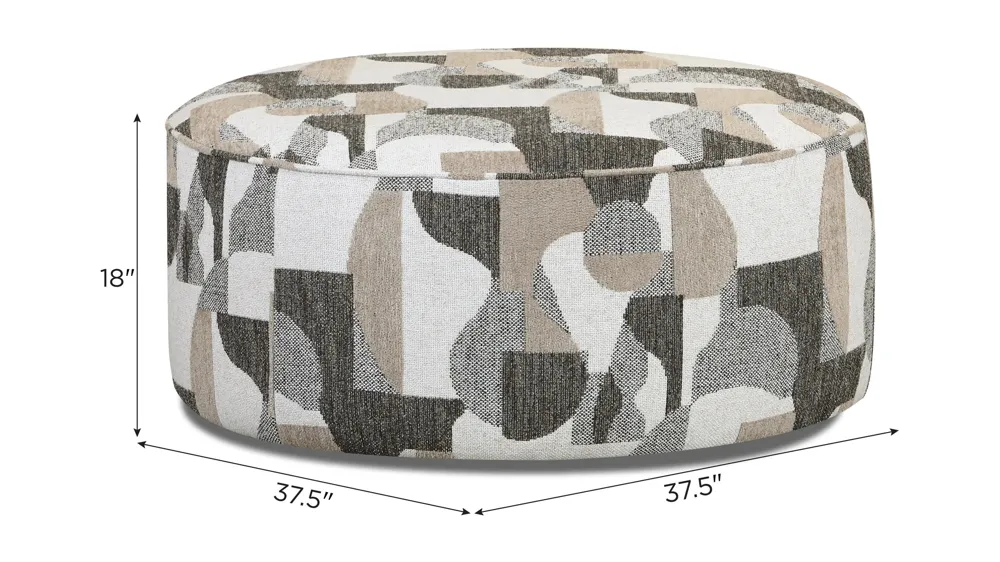 Durango Cocktail Ottoman Dimensions