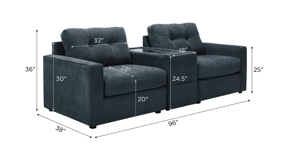ModularOne 3-pc. Console Loveseat Dimensions