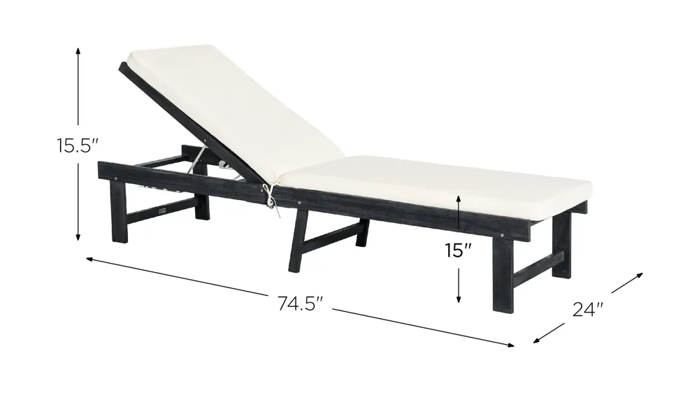 Roston Chaise Lounge Chair Dimensions