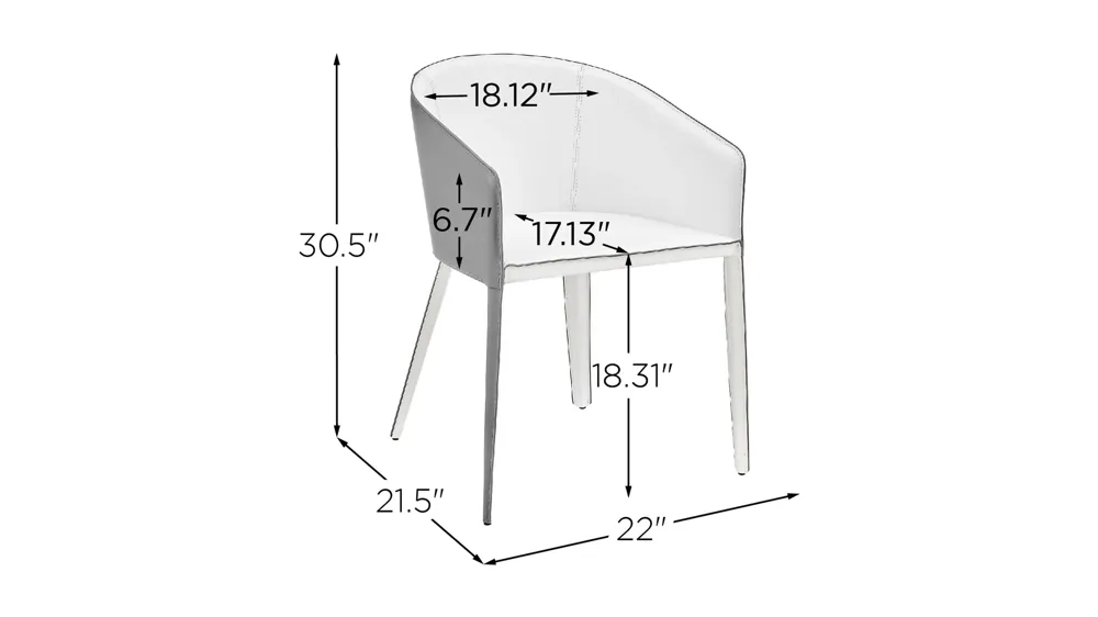 Pallas Armchair Dimensions