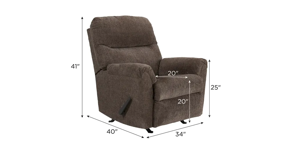 Ledger Manual Rocker Recliner Dimensions