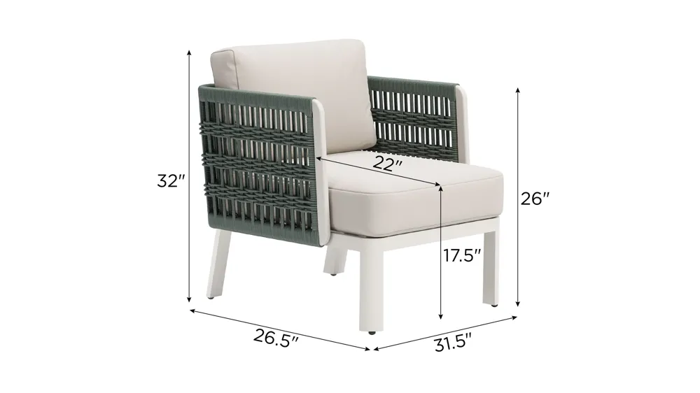 Bridgehampton Outdoor Armchair Dimensions