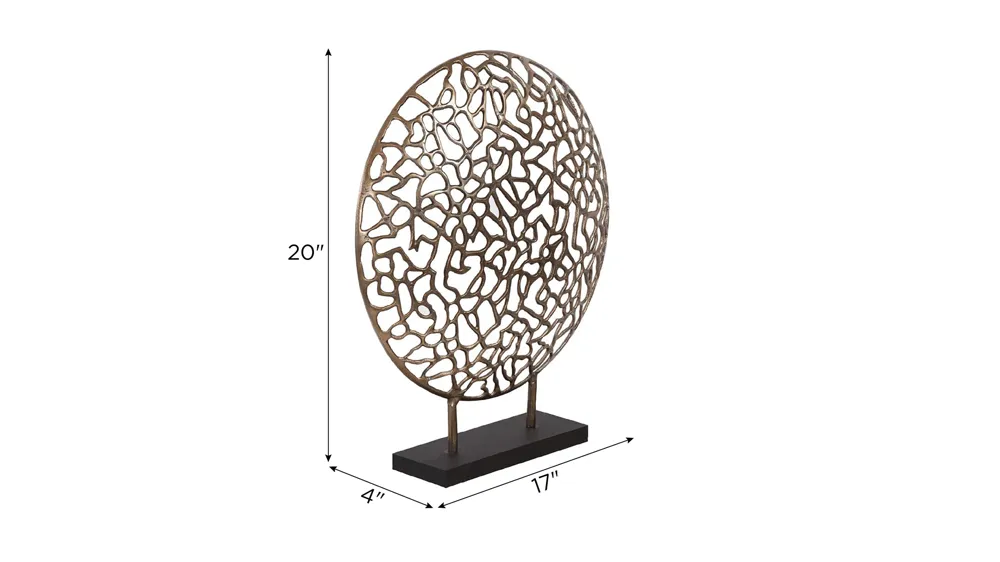Maddy Branch Disk Sculpture Dimensions