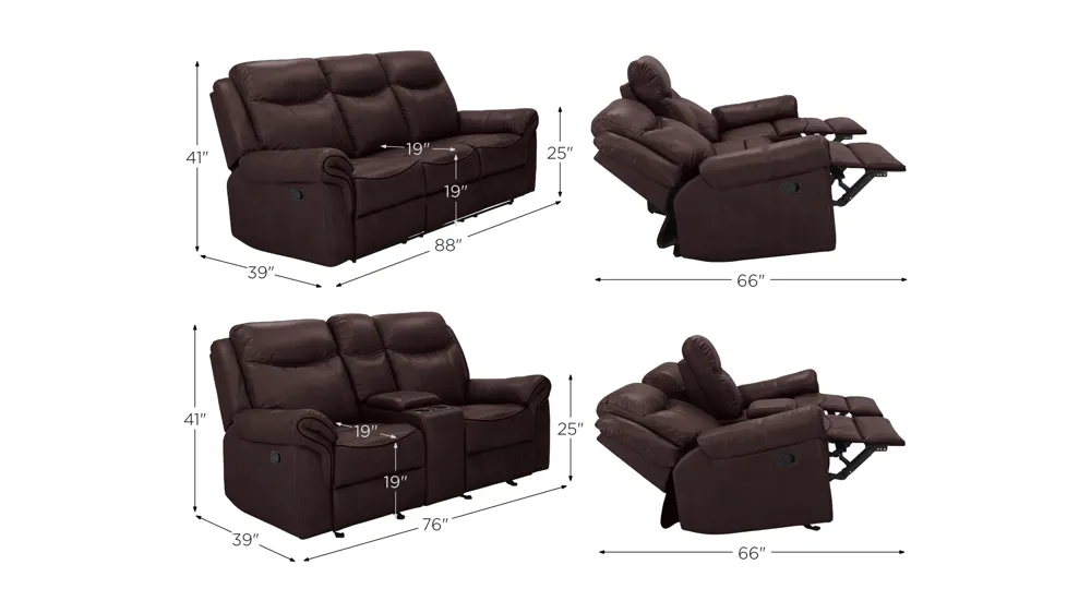 Ross Living Room Set Dimensions