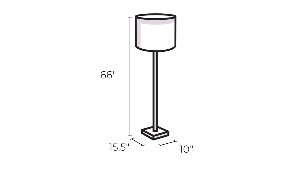 Balaour Floor Lamp Dimensions