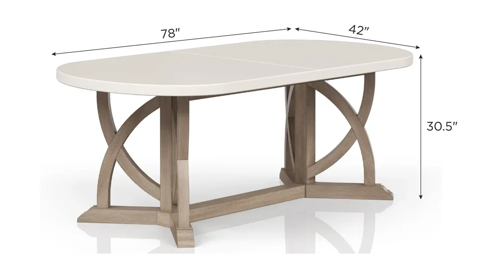 Citrus Heights Trestle Dining Table Dimensions