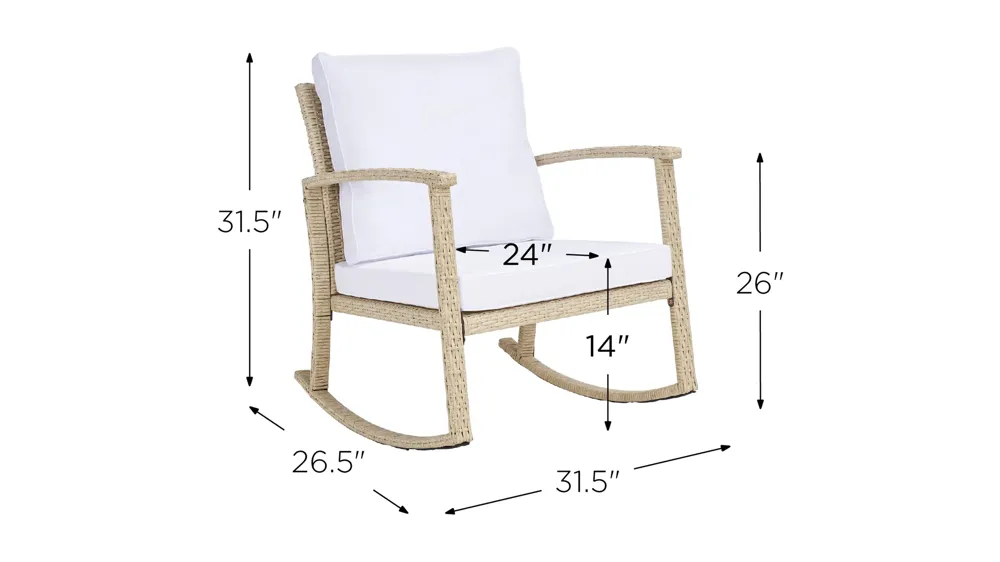 Bradbury Rocking Chair Dimensions