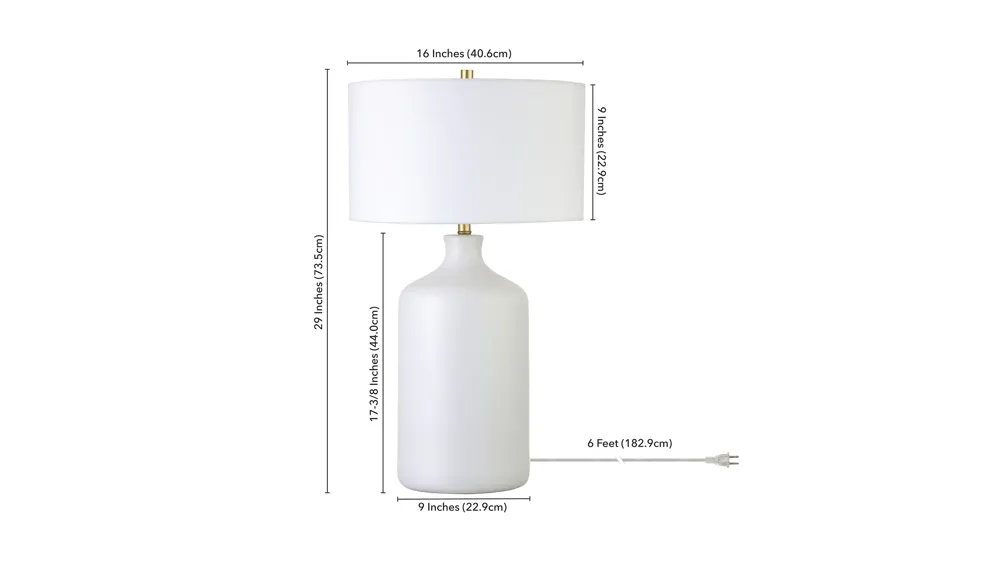 Sloane Table Lamp Dimensions