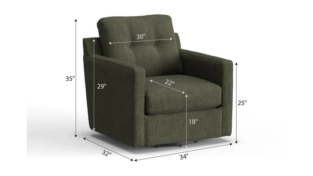 ModularOne Swivel Chair Dimensions