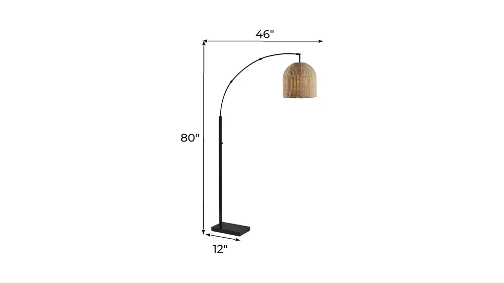Bahama Arc Lamp Dimensions