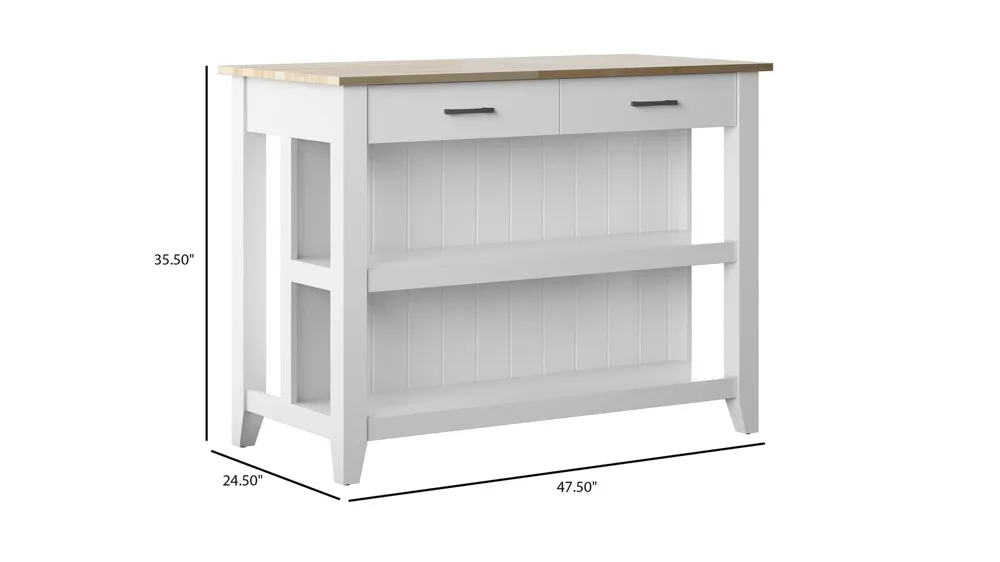 Olivia Kitchen Island Dimensions
