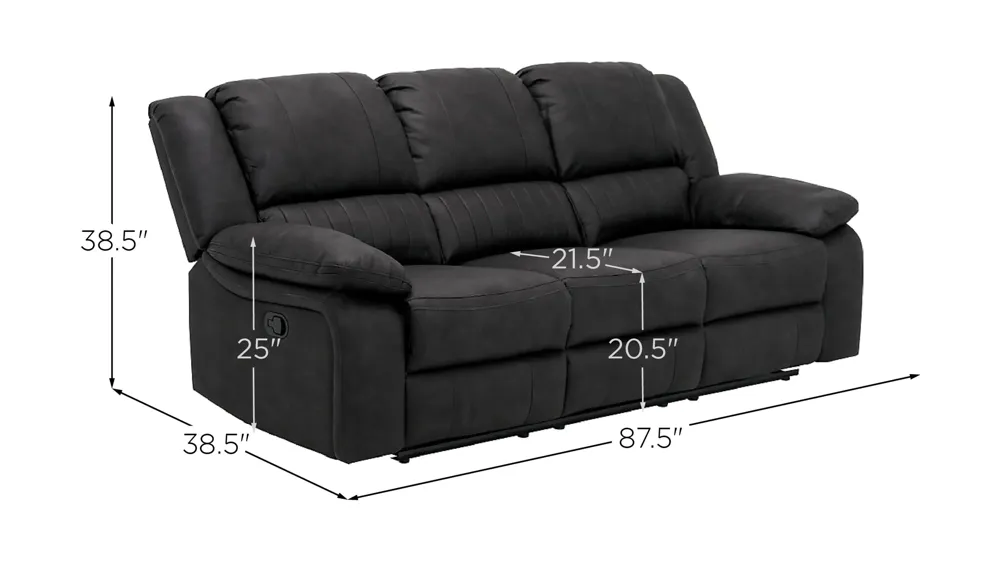 Navaro Reclining Sofa Dimensions