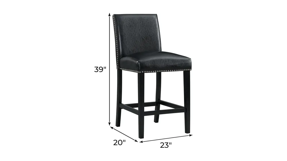 Pia Counter-Height Chair - Set of 2 Dimensions