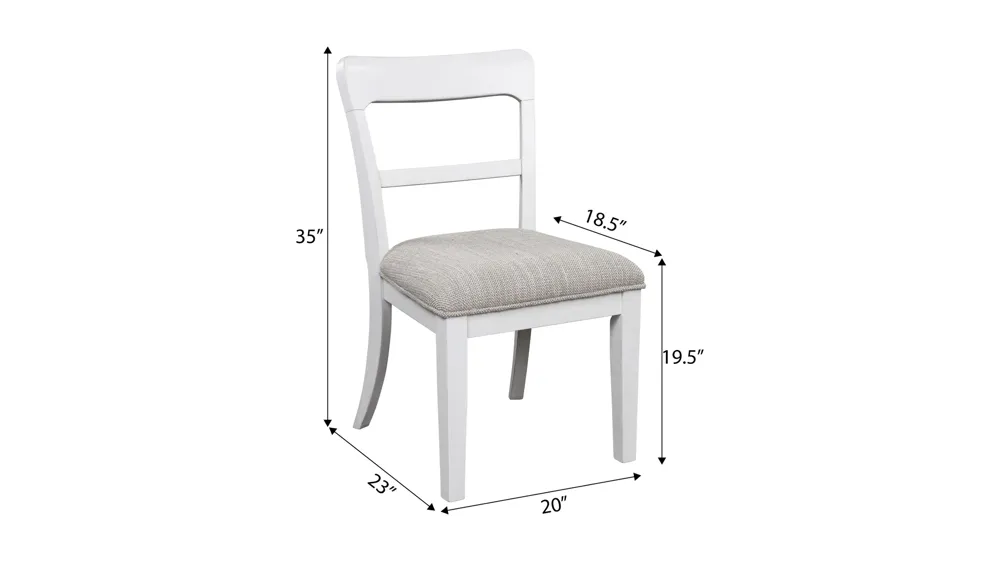 Lockwood Upholsterd Side Chair Dimensions