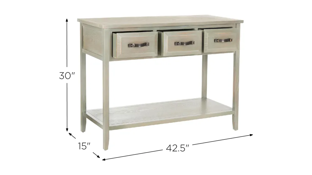Beth 3 Drawer Console Table Dimensions