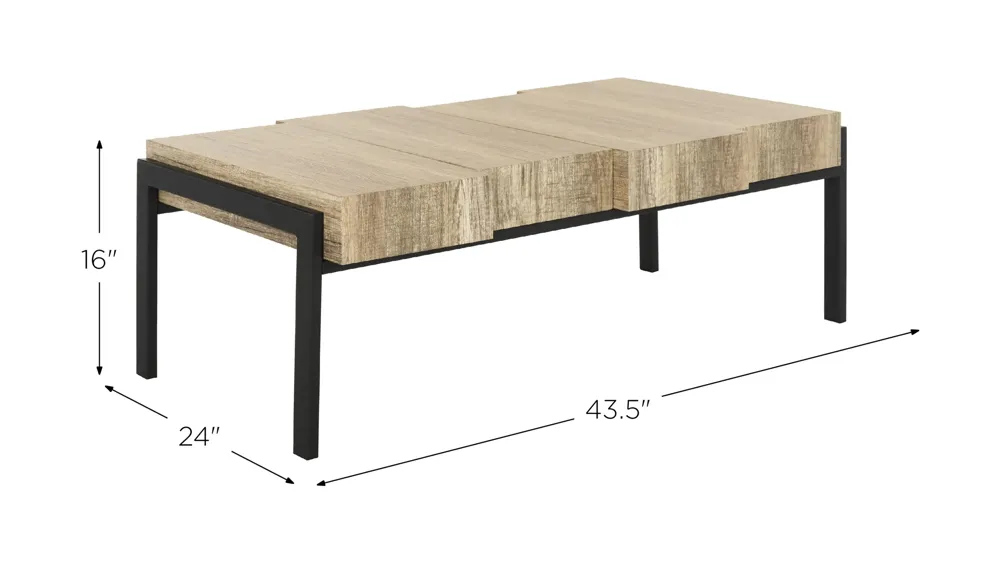 Willow Rectangular Coffee Table Dimensions
