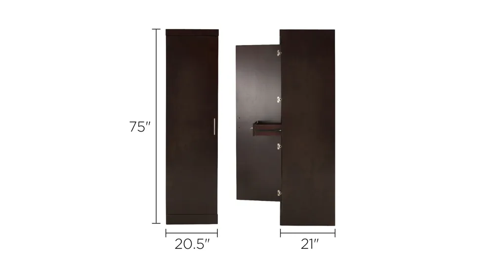 Madden Wardrobe Left Cabinet w/ 1 Drawer Dimensions