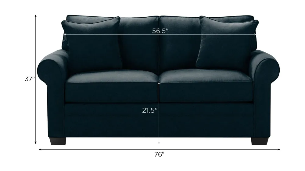 Wellsley Loveseat Dimensions