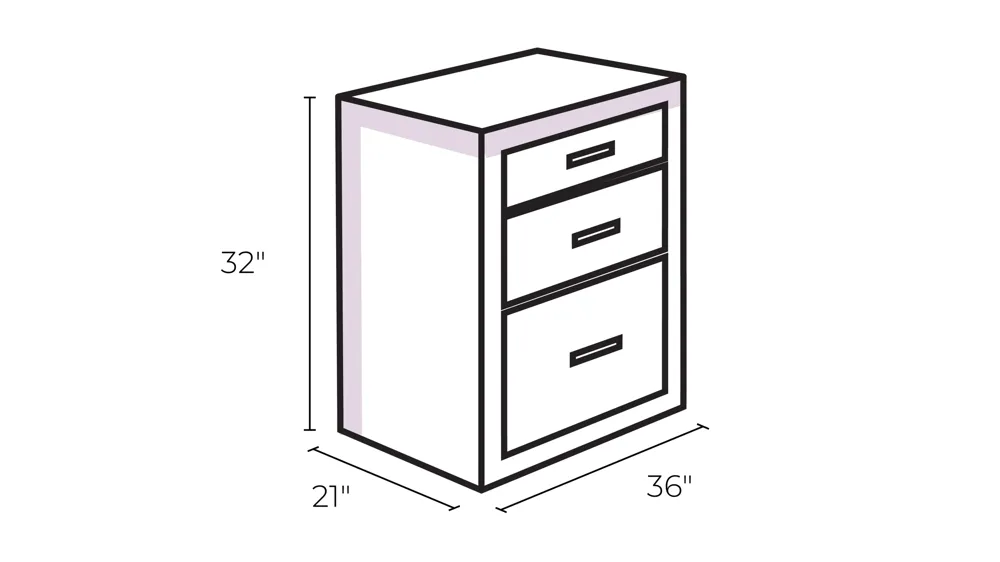 Charleston File Cabinet Dimensions