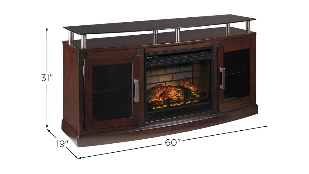 Chanceen TV Stand & Fireplace Dimensions