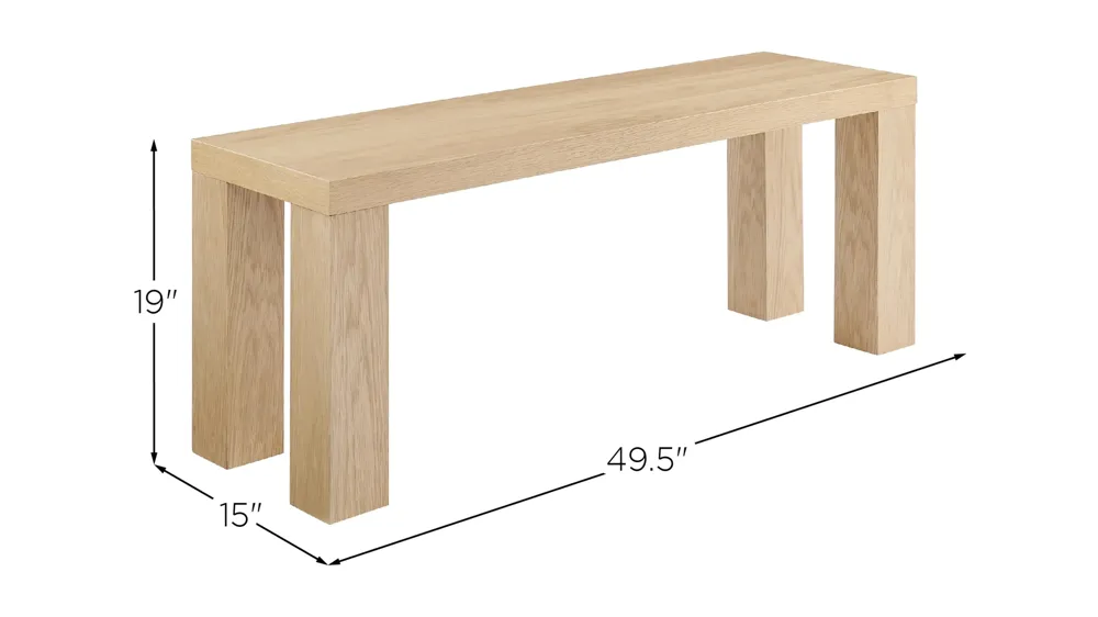 Abby 49" Bench Dimensions