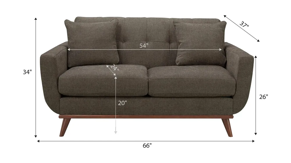 Milo Loveseat Dimensions
