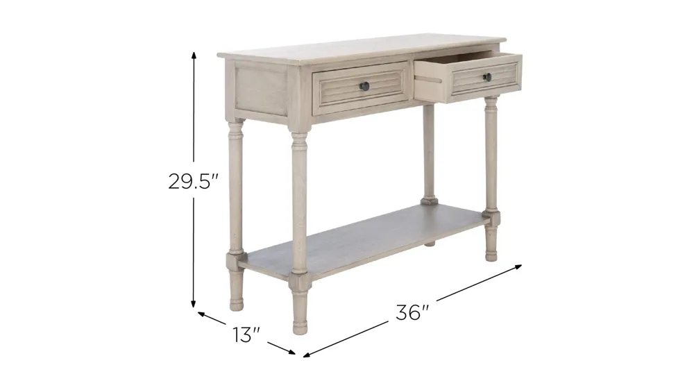 Samantha 2 Drawer Console Table Dimensions