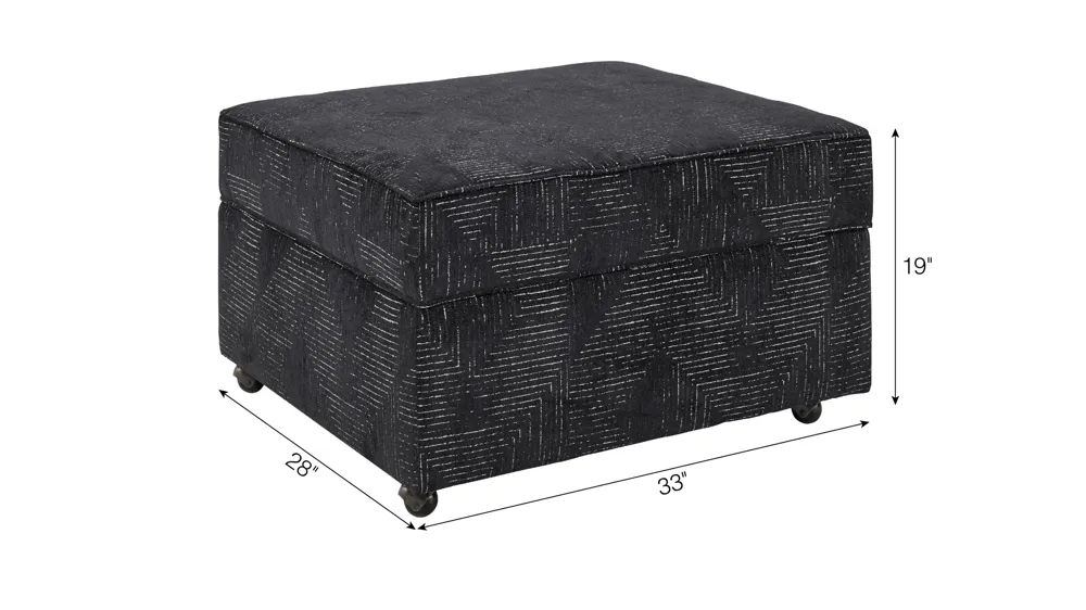 Fairhaven Lift Top Storage Ottoman Dimensions