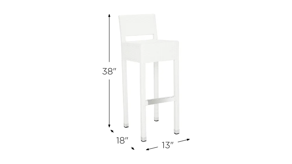 Renzo Outdoor Bar Stool Dimensions