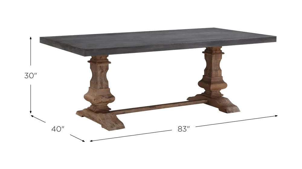 Thurston Dining Table Dimensions