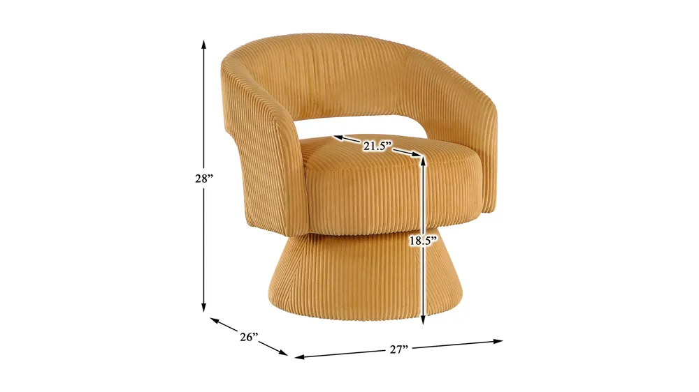 Clair Swivel Chair Dimensions