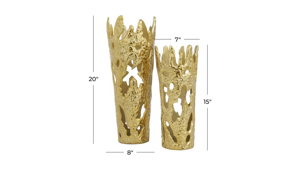 Ivy Collection Patsyette Vase Set of 2 Dimensions