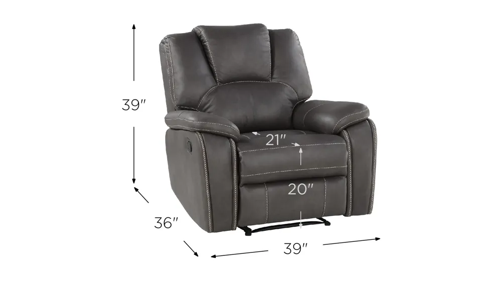 Katrine Manual Recliner Dimensions